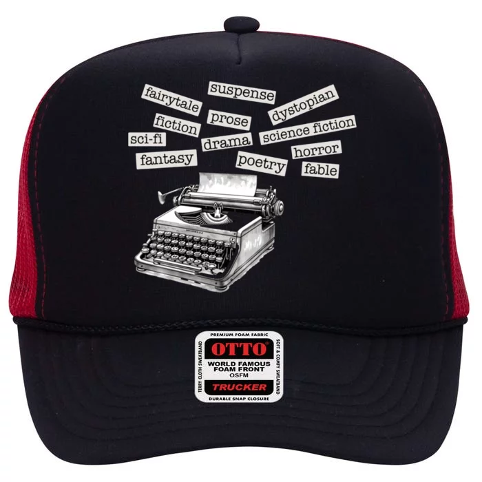 Literature Poetry Lover Gift High Crown Mesh Trucker Hat