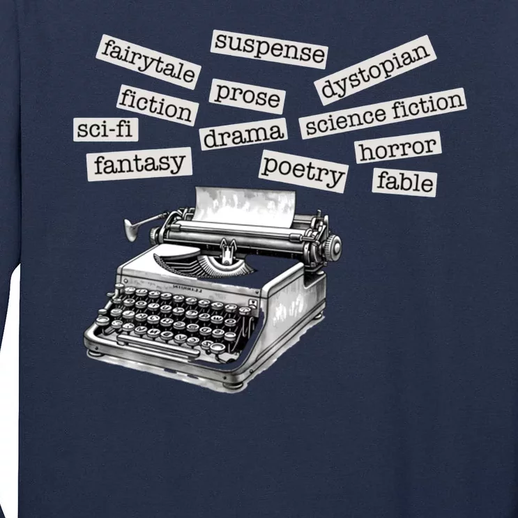 Literature Poetry Lover Gift Tall Long Sleeve T-Shirt