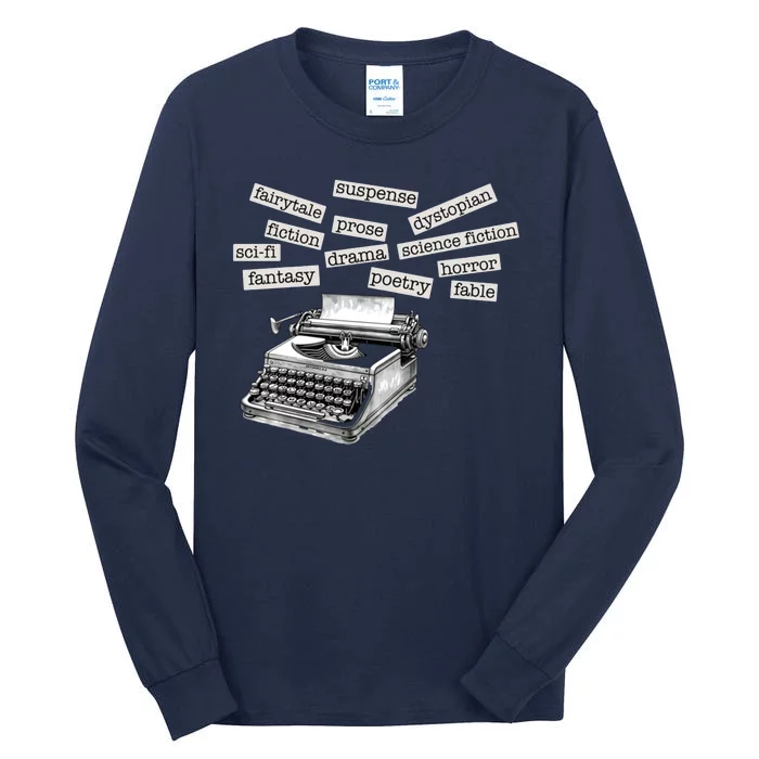 Literature Poetry Lover Gift Tall Long Sleeve T-Shirt