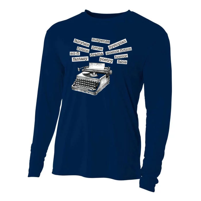 Literature Poetry Lover Gift Cooling Performance Long Sleeve Crew