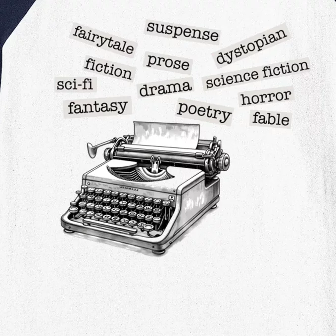 Literature Poetry Lover Gift Baseball Sleeve Shirt