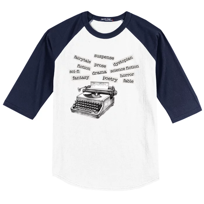 Literature Poetry Lover Gift Baseball Sleeve Shirt