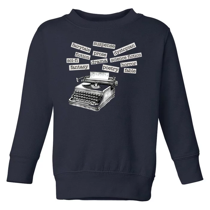 Literature Poetry Lover Gift Toddler Sweatshirt