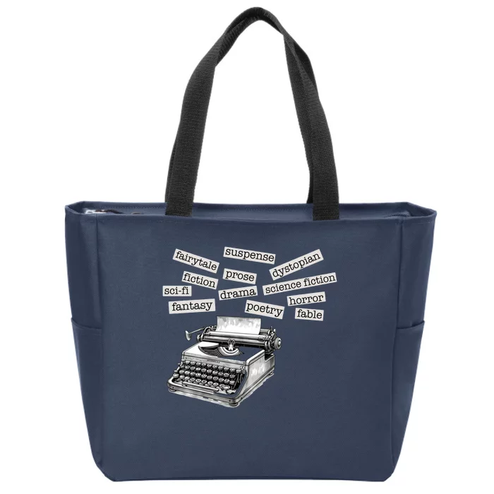 Literature Poetry Lover Gift Zip Tote Bag