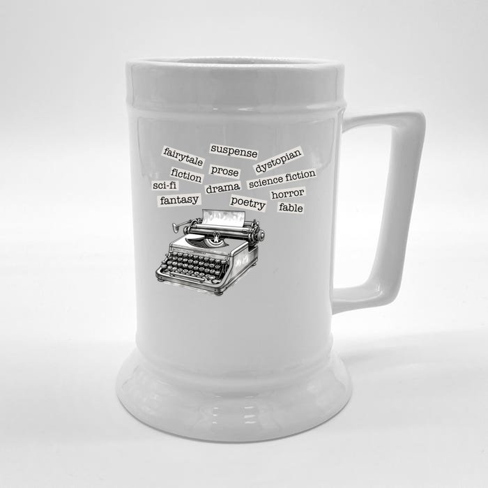 Literature Poetry Lover Gift Front & Back Beer Stein