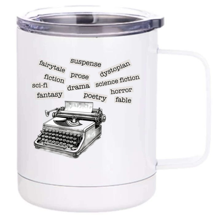 Literature Poetry Lover Gift Front & Back 12oz Stainless Steel Tumbler Cup