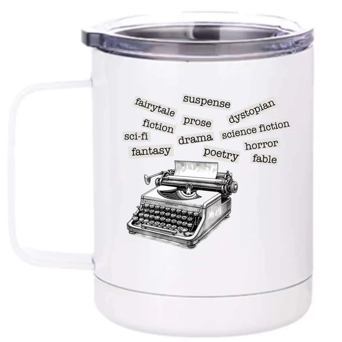 Literature Poetry Lover Gift Front & Back 12oz Stainless Steel Tumbler Cup