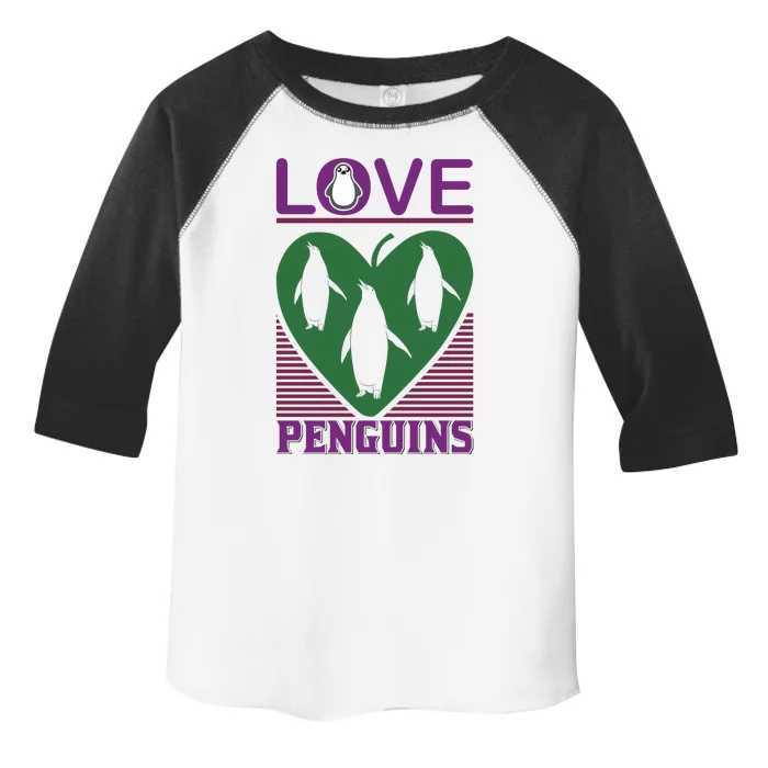 Love Penguins Toddler Fine Jersey T-Shirt