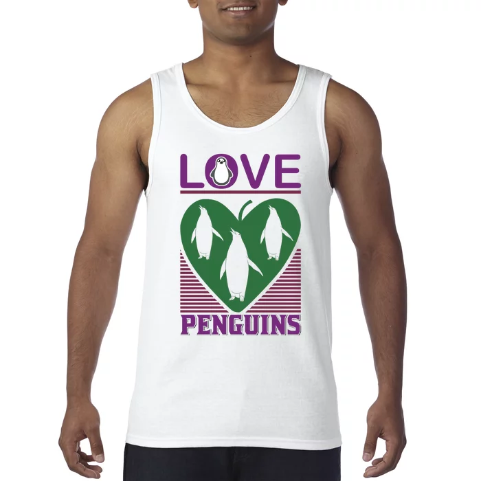 Love Penguins Tank Top