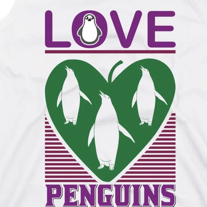 Love Penguins Tank Top