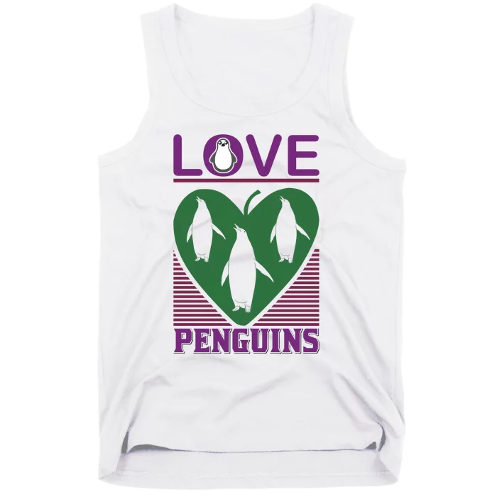 Love Penguins Tank Top