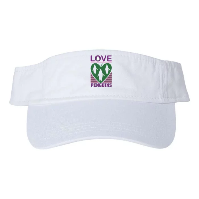 Love Penguins Valucap Bio-Washed Visor