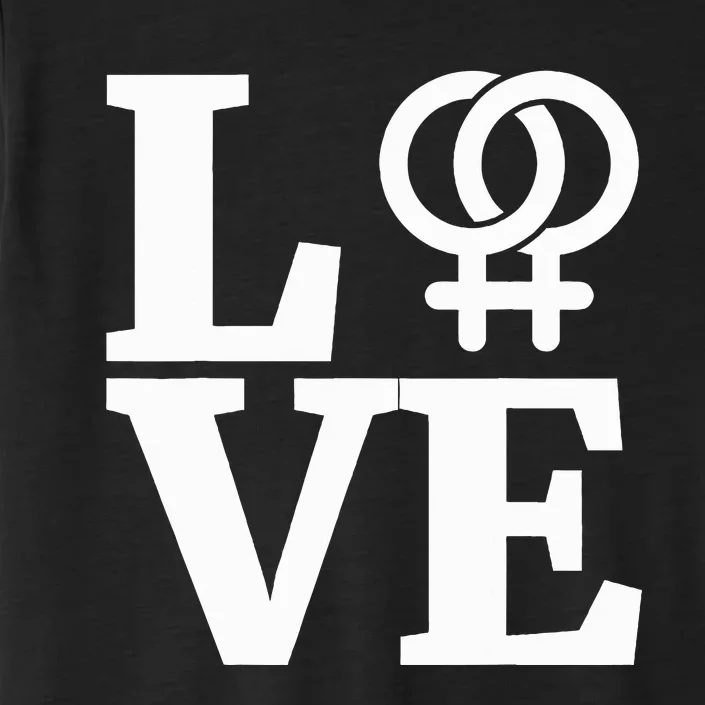 Lesbian Pride Love Gay Lesbian Symbol ChromaSoft Performance T-Shirt