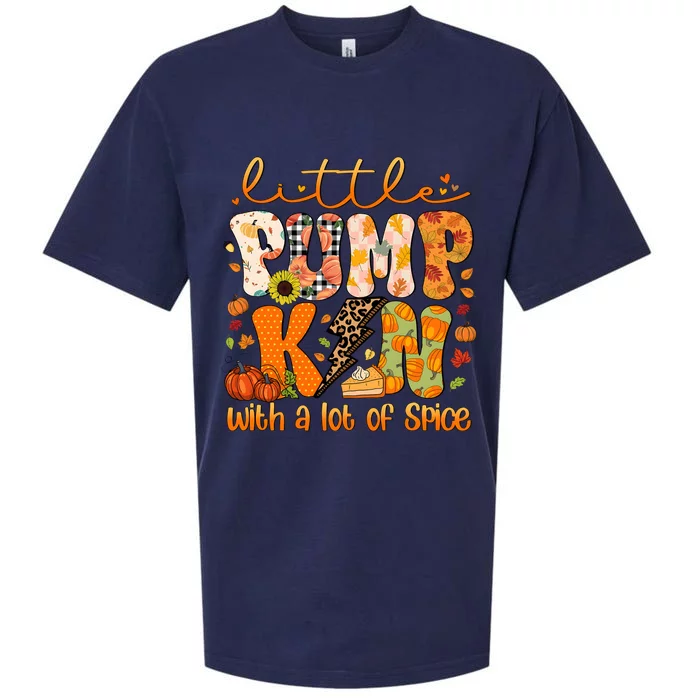 Little Pumpkin Lot Of Spice Funny Halloween Sueded Cloud Jersey T-Shirt