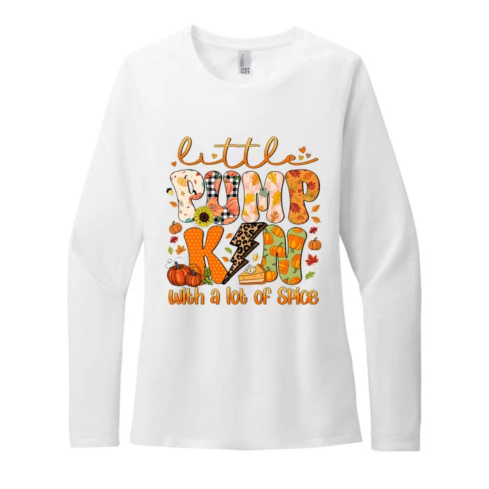 Little Pumpkin Lot Of Spice Funny Halloween Womens CVC Long Sleeve Shirt