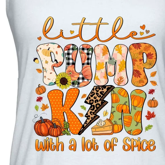 Little Pumpkin Lot Of Spice Funny Halloween Ladies Essential Flowy Tank