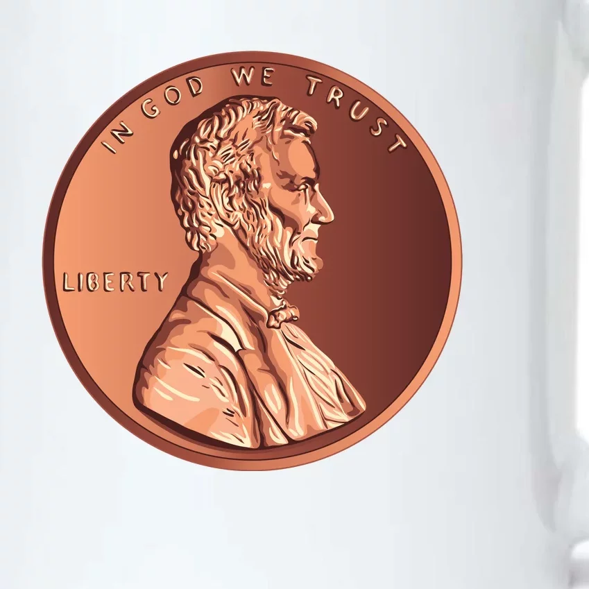 Lincoln Penny Front & Back Black Color Changing Mug