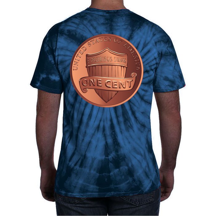 Lincoln Penny Front & Back Tie-Dye T-Shirt