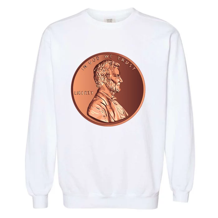 Lincoln Penny Front & Back Garment-Dyed Sweatshirt