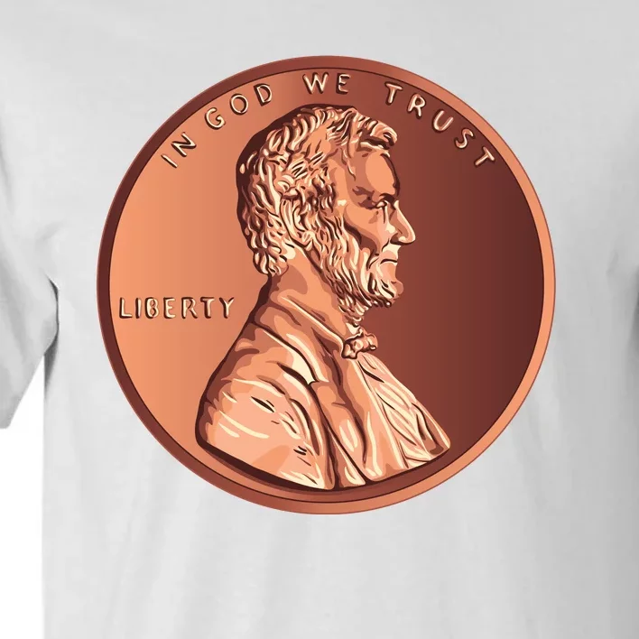 Lincoln Penny Front & Back Tall T-Shirt