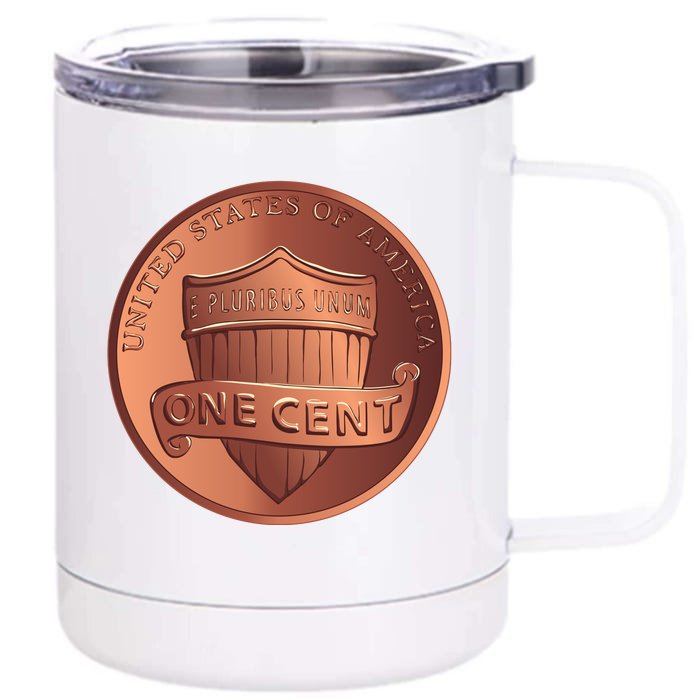 Lincoln Penny Front & Back 12oz Stainless Steel Tumbler Cup