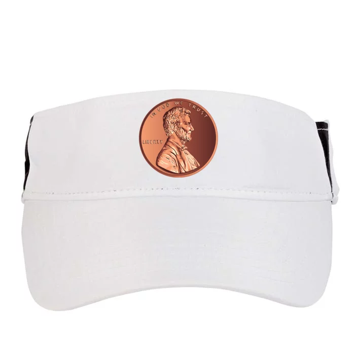 Lincoln Penny Front & Back Adult Drive Performance Visor