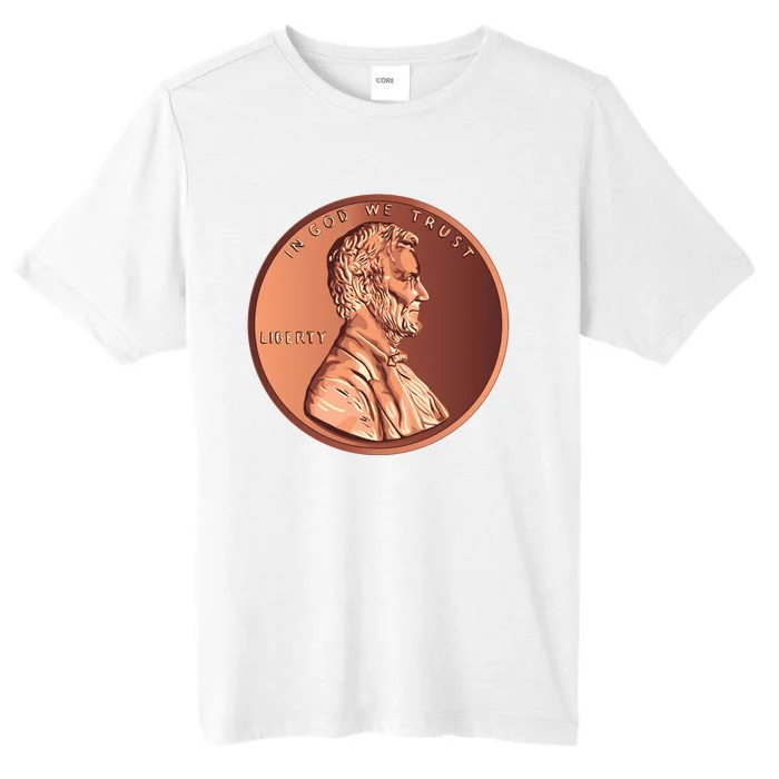 Lincoln Penny Front & Back ChromaSoft Performance T-Shirt