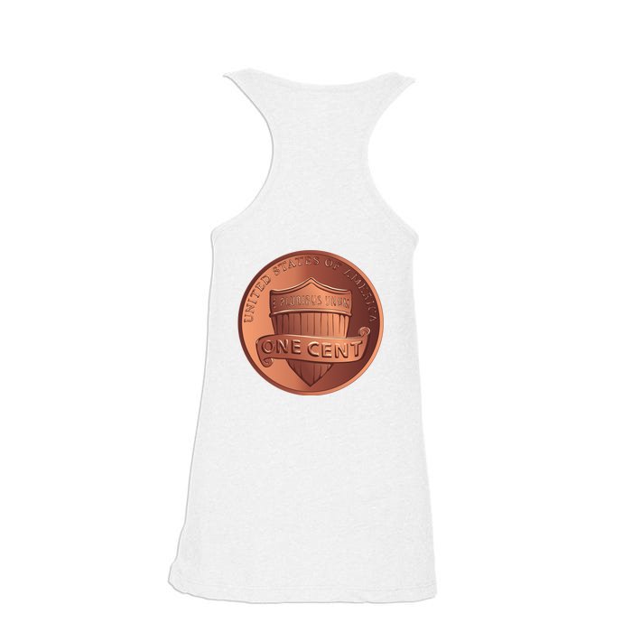 Lincoln Penny Front & Back Ladies Essential Flowy Tank