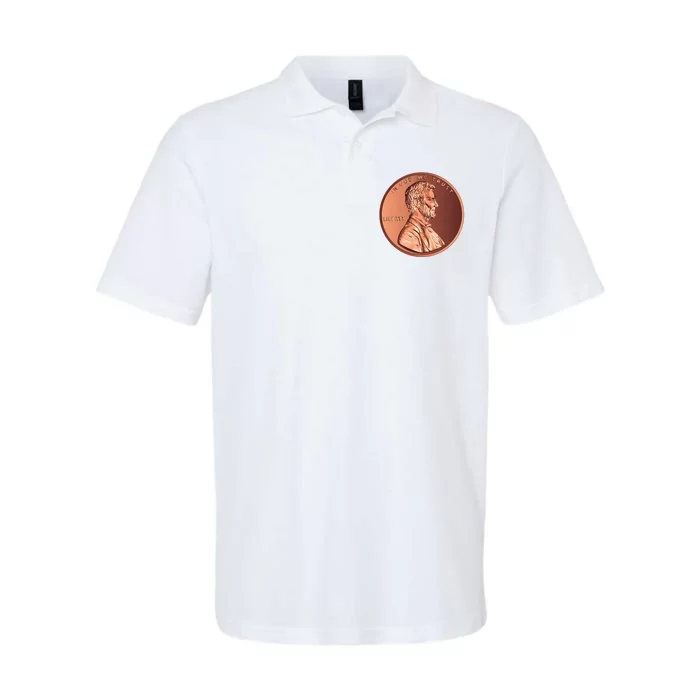 Lincoln Penny Front & Back Softstyle Adult Sport Polo