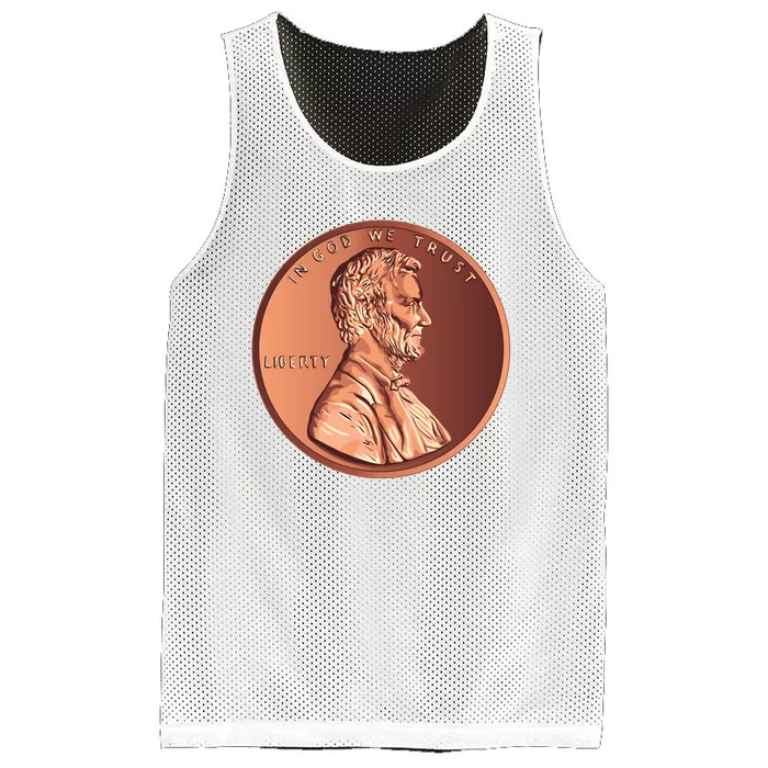 Lincoln Penny Front & Back Mesh Reversible Basketball Jersey Tank