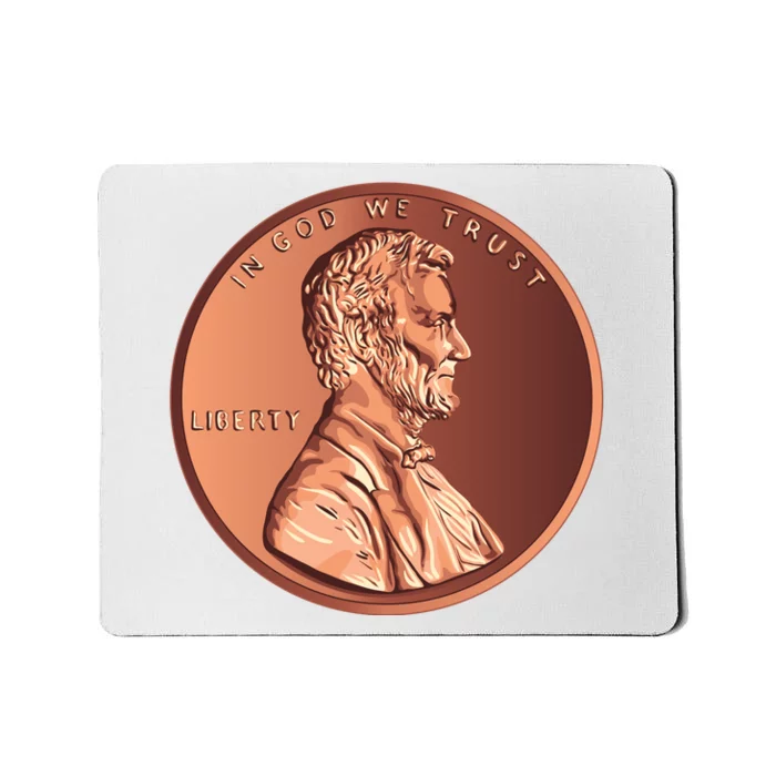 Lincoln Penny Front & Back Mousepad