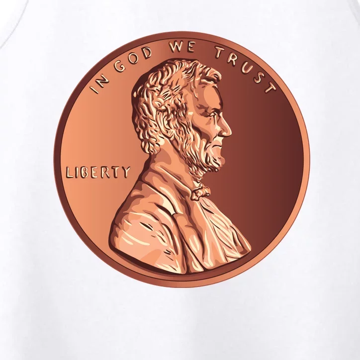 Lincoln Penny Front & Back Performance Tank