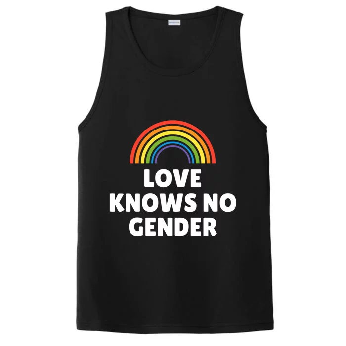 Lgbt Pride Love Knows No Gender Gift Performance Tank