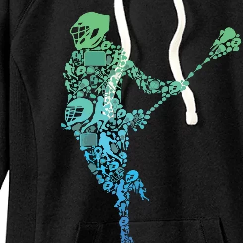 Lacrosse Player Women's Fleece Hoodie