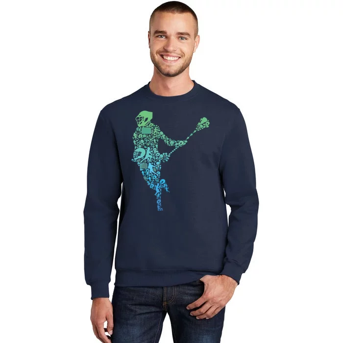 Lacrosse Player Tall Sweatshirt