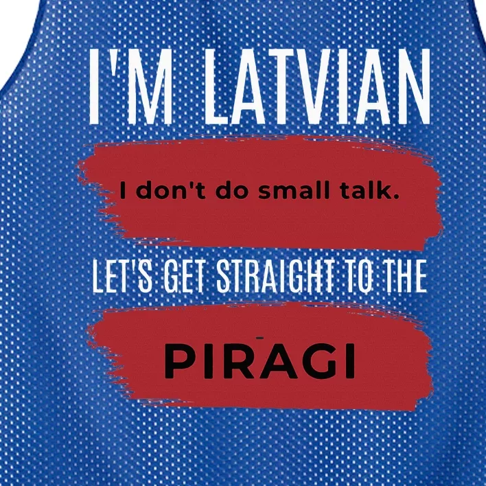 Latvian Pride Latvia Souvenir Piragi Latvian Favorite Food Mesh Reversible Basketball Jersey Tank