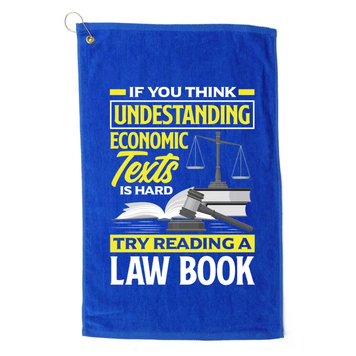 Lawyer Prosecutor Law Student Funny Gift Platinum Collection Golf Towel