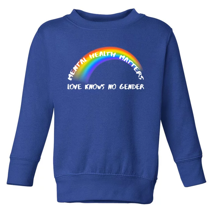 Lgbtq Pride Love Knows No Gender Cute Gift Toddler Sweatshirt