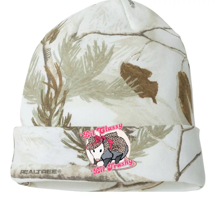 Leopard Possum Lil Classy Lil Trashy Possum Sarcastic Kati - 12in Camo Beanie