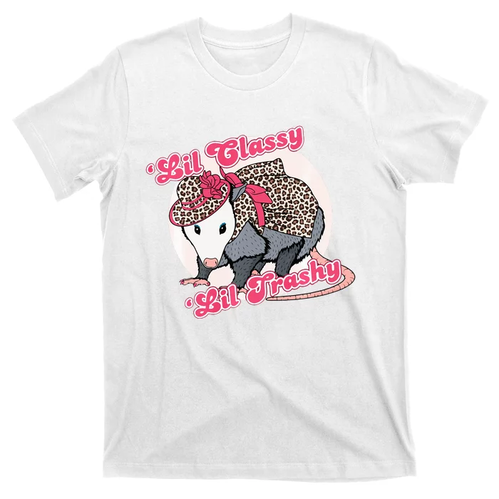 Leopard Possum Lil Classy Lil Trashy Possum Sarcastic T-Shirt