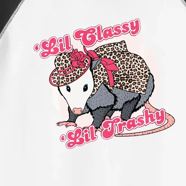 Leopard Possum Lil Classy Lil Trashy Possum Sarcastic Toddler Fine Jersey T-Shirt