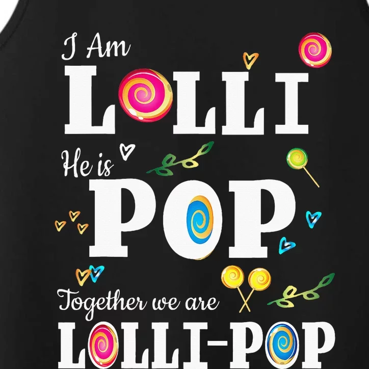 Lolli Pop Lollipop Grandmother Grandfather Performance Tank