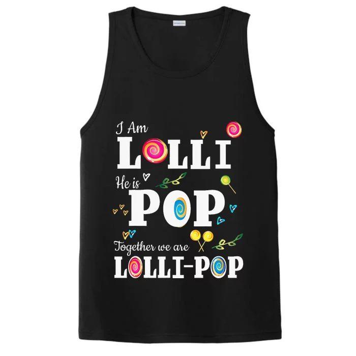 Lolli Pop Lollipop Grandmother Grandfather Performance Tank