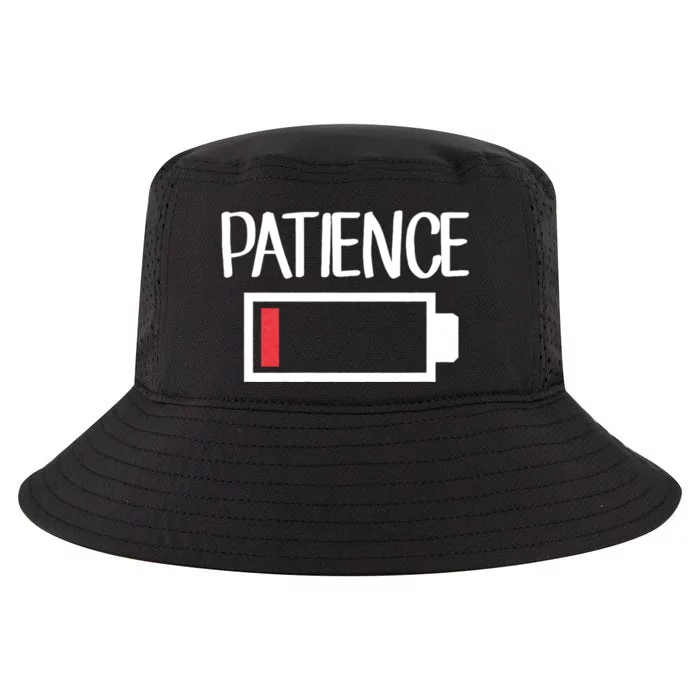 Low Patience Low Battery Patience Cool Comfort Performance Bucket Hat