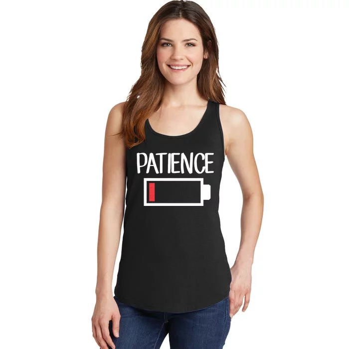 Low Patience Low Battery Patience Ladies Essential Tank