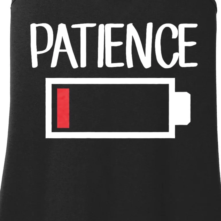 Low Patience Low Battery Patience Ladies Essential Tank