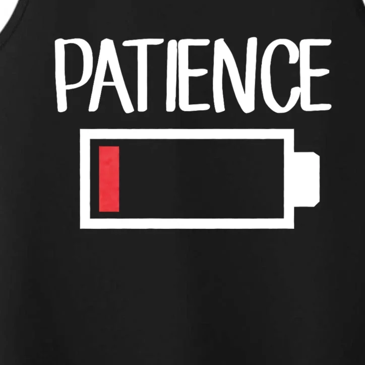 Low Patience Low Battery Patience Performance Tank