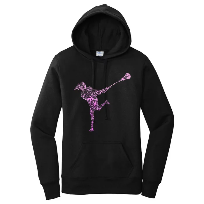 Lacrosse Player Women's Pullover Hoodie