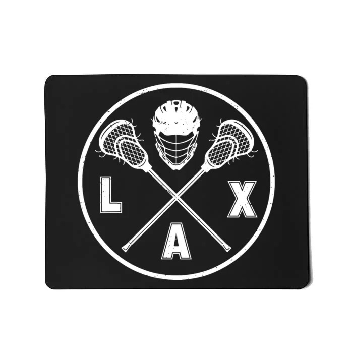 LAX Player Lacrosse Lacrosse Logo Lacrosse Lovers Mousepad