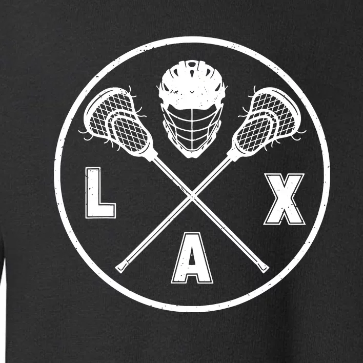 LAX Player Lacrosse Lacrosse Logo Lacrosse Lovers Toddler Sweatshirt